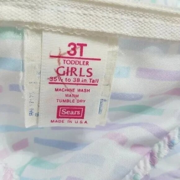 Girls Clothing Bundle Size 3T Bonnie Jean Rose Cottage Union Made Sears - Picture 14 of 15